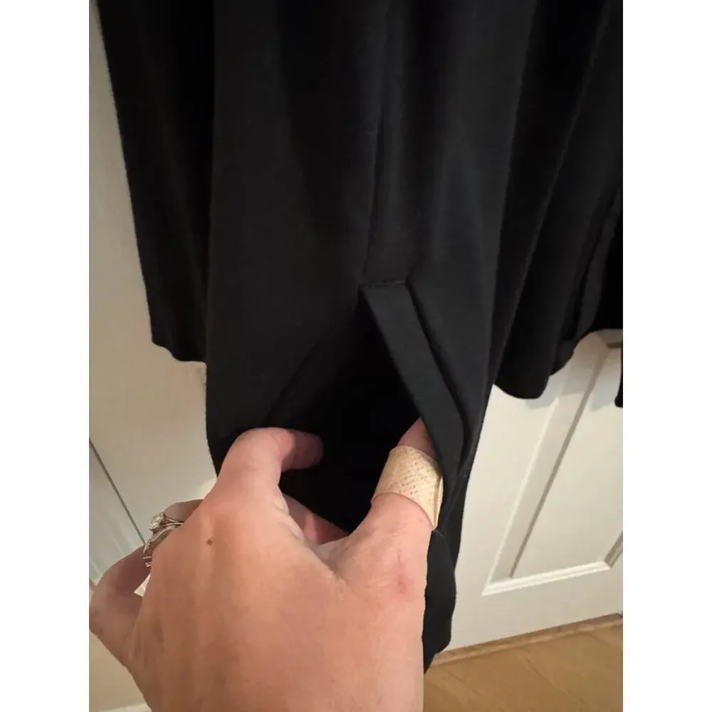 J. JIll Ponte New Stretch Single Button Blazer Pockets Black XL